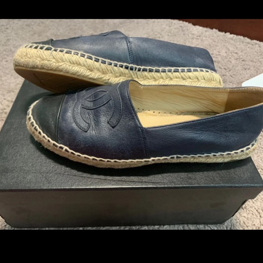 Chanel Espadrilles: black and navy